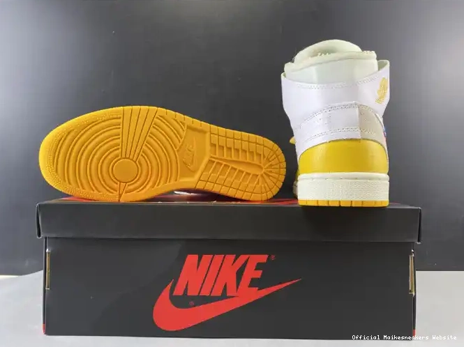 Official Maikesneakers Jordan AQ0818-149 Yellow-Cone NRG Dark Air x White 1 Off-White Powder 0607